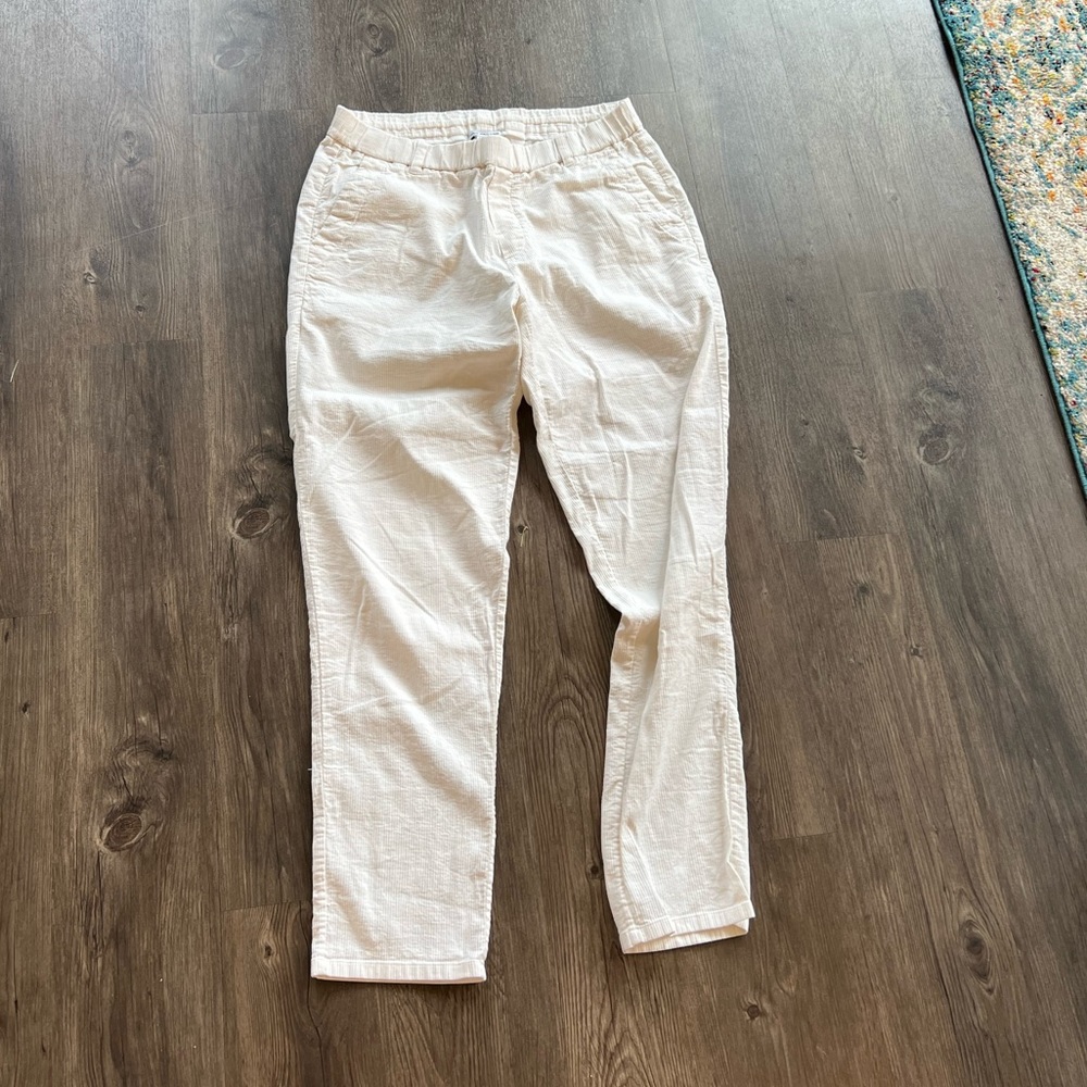 James Perse white linen pants
